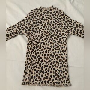 Leopard Print Long Sleeve Kids Tee